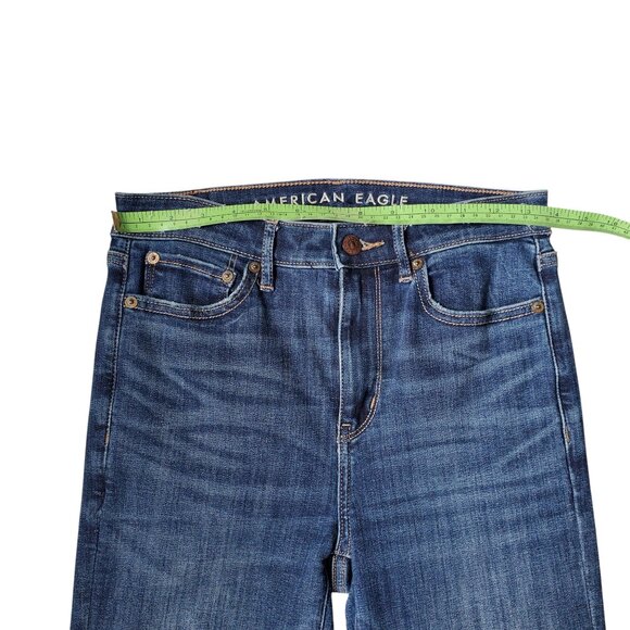 American Eagle Super High Rise Flare Jeans with Slits Size 4 - Picture 4 of 10